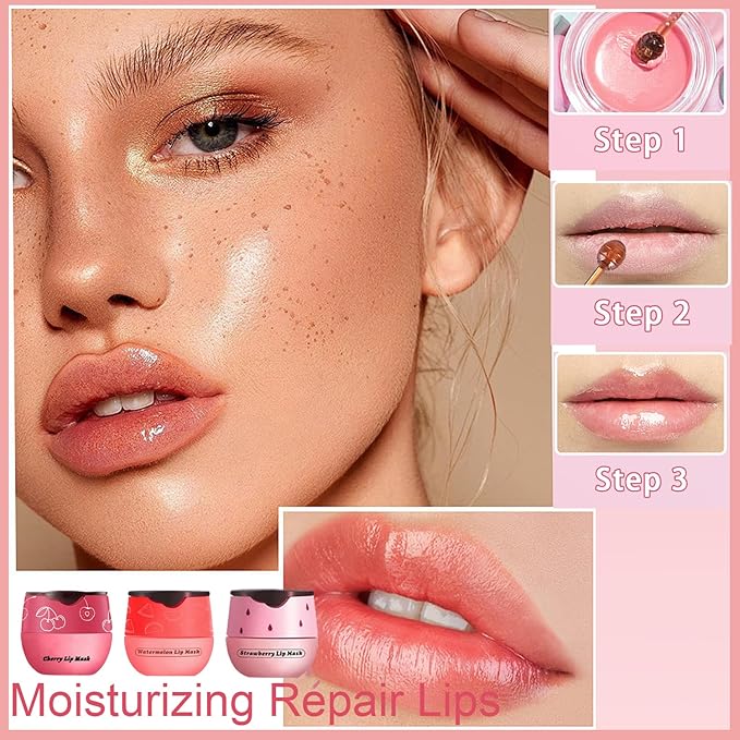 3PCS Bee Lip Balm Honey Pot,