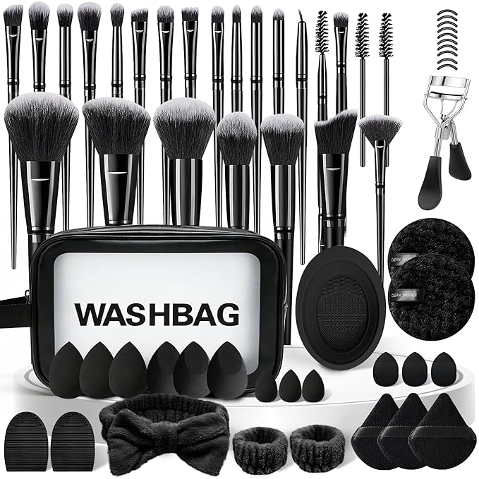 CLRDZN Makeup Brush Set, 62Pcs Makeup Brushes Set Professional, Multi-functional Makeup Brush Sets & Kits with Case Facial Makeup Accessories, Foundation Makeup Brush Kit Eye Make up Brushes & Tools