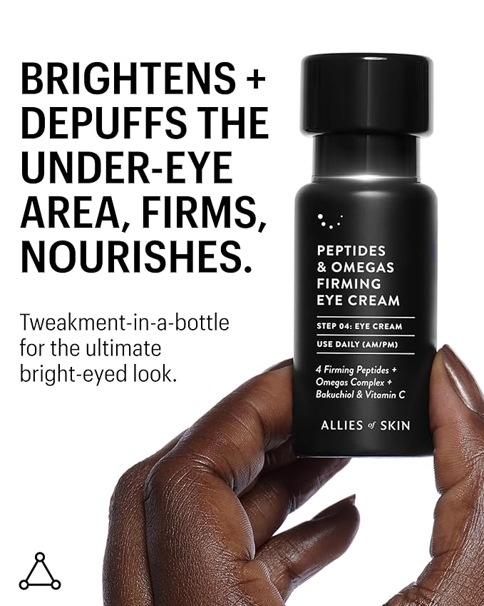 Allies of Skin Peptides Firming Eye Cream & Firming Daily Moisturizer | Anti Aging Daily Use Duo to Firm and Boost Hydration on Face & Neck (0.5 oz / 1.6 oz)