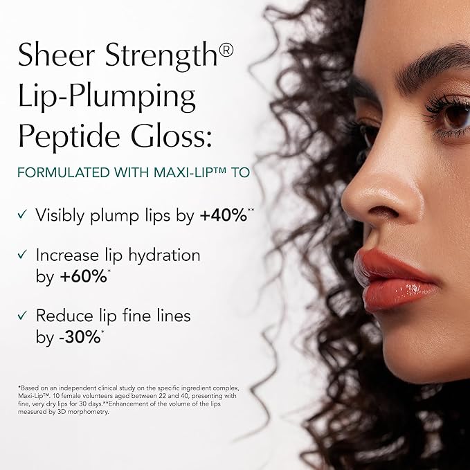 Thrive Causemetics Sheer Strength Lip Plumping Peptide Gloss, Lip Plumper with Vitamin E, Peptides, Plumps, Smooths & Hydrates Lips, High Shine, Vegan & Cruelty Free, Maggie (Fuchsia Pink Shimmer)