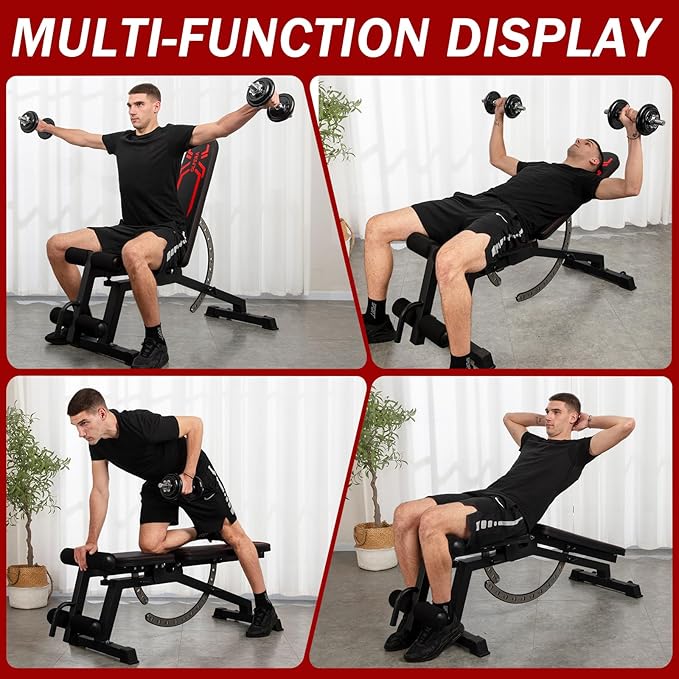 Adjustable Weight Bench 880LB Heavy