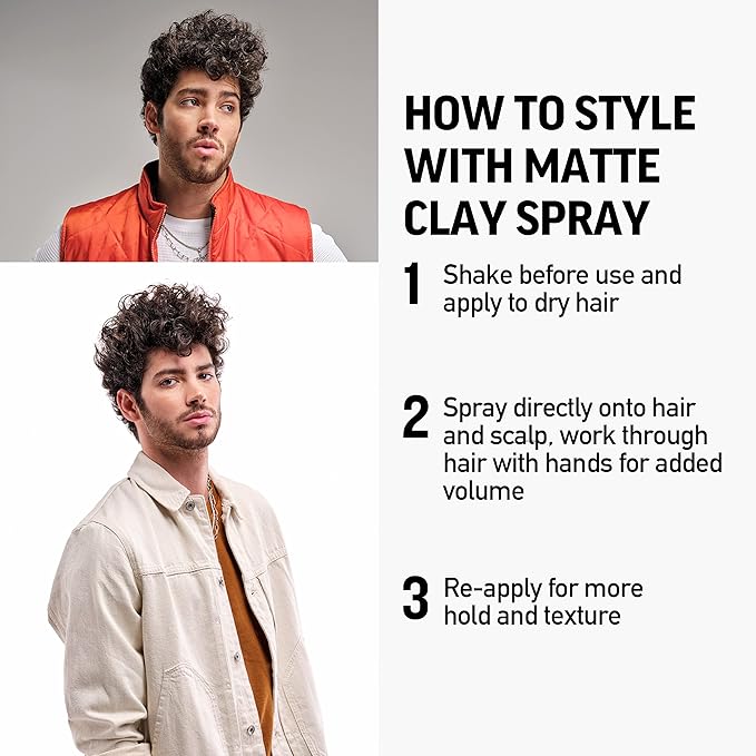 American Crew Matte Clay Spray 5.1 Fl Oz (Pack of 2)