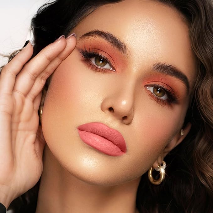 Depuplum Nude Red Lipstick Matte for Women SuperStay Long Lasting Lipstick Smudgeproof Transferproof Pink Liquid Lipsticks Cruelty Free Lip Makeup,DM32 BareNude