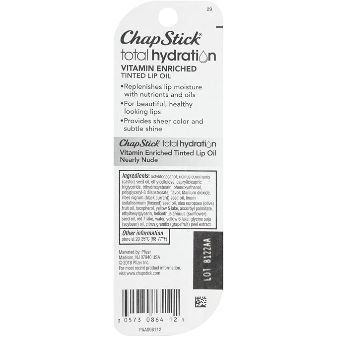 ChapStick Total Hydration Vitamin Enriched Nearly