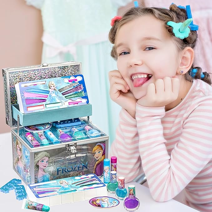 Disney Frozen Train Case Girls Beauty Set, Kids