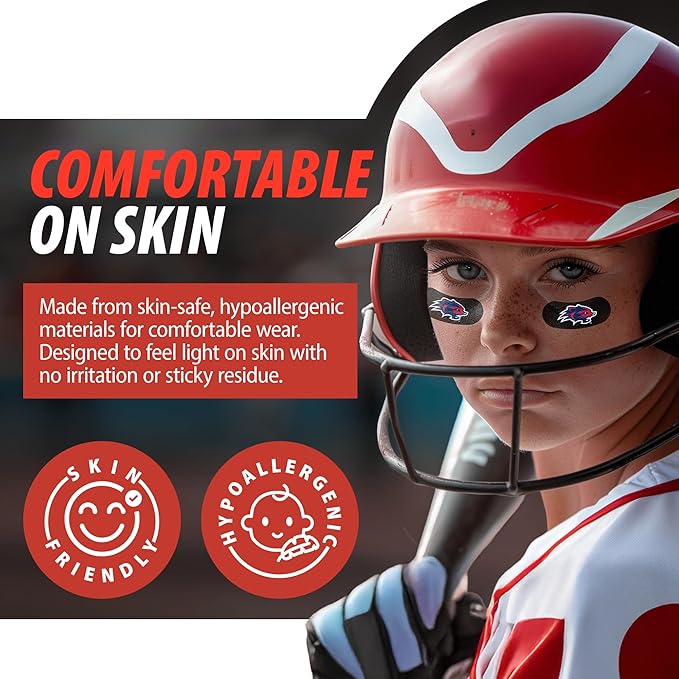 Fan-A-Peel Fresno State Waterless Temporary Tattoos - Hypoallergenic Peel and Stick Waterproof Temporary Tattoos, Glitter - Officially Licensed