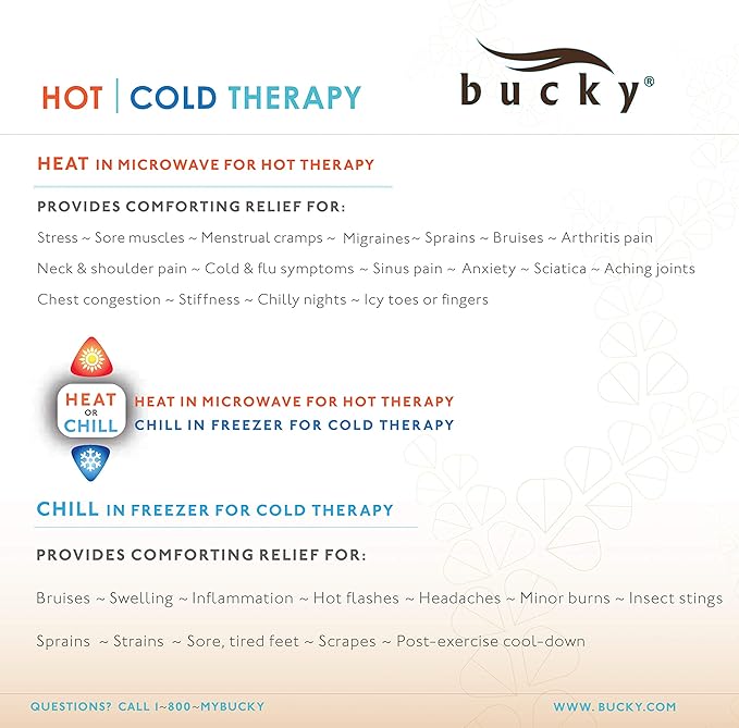 Bucky Hot & Cold Therapy Spa Collection Chenille Eye Mask, 8.5x4, Aqua