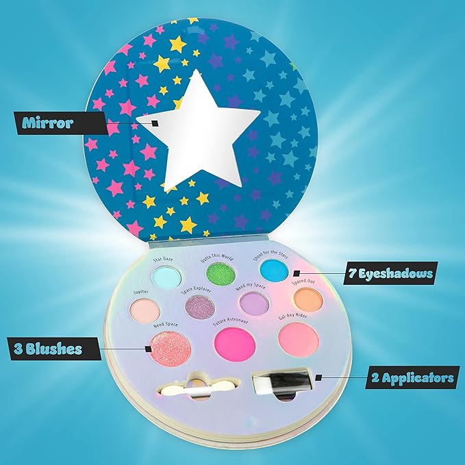 Expressions 10 Color Eyeshadow Palette & Blush Makeup