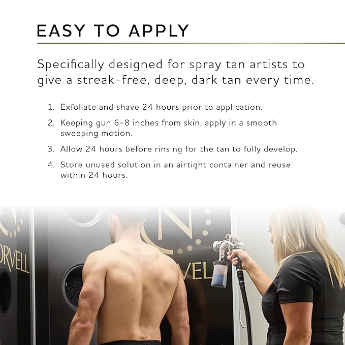 Norvell Premium Professional Sunless Tanning Spray Tan Solution - Competition Tan, 8 fl.oz., Streak Free, Fast Drying, Long Lasting Sunless Color