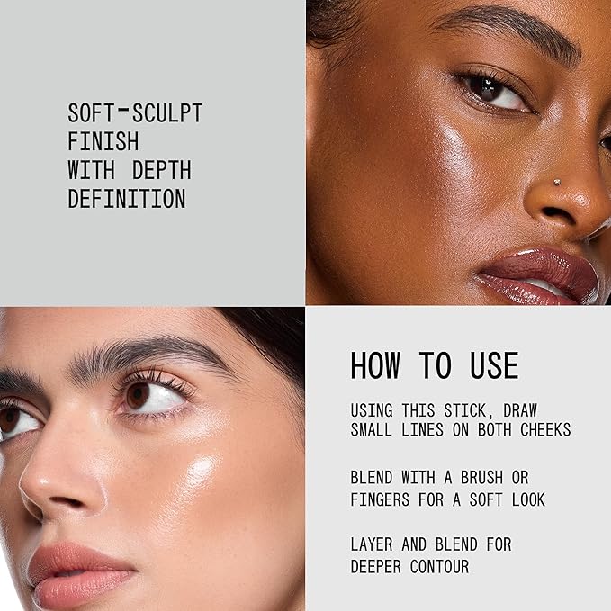 about-face Beach Freak Bronzer Stick Surf Curse– Ultra-Creamy, Vegan Bronzer & Contour Stick with Skincare Benefits – Dewy Finish – Hydrating Formula with Daikon Seed Extract – Medium