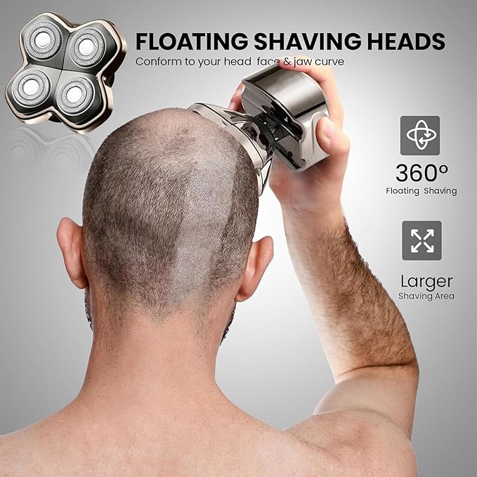 Replacement Blade Shaver PRO 2 Head for Electric Shaver Compatible with Skull Pitbull, Butterfly Kiss PRO & Palm Shavers (1Pack)