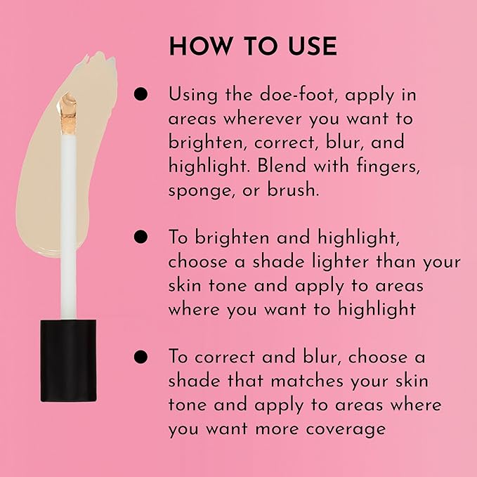 Lawless Conseal The Deal Lightweight Longwear Everyday Concealer - Cloud - with Antioxidants and Caffeine to Reduce Dark Circles and Puffiness. Long-Wearing and Self-Setting, Silicone-Free - 5 ml.
