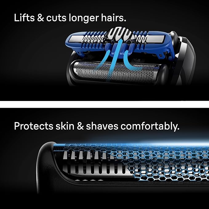 Braun Electric Razor for Men Series 7, Electric Shaver, Extra Head, Precision Trimmer, 4-in-1 Clean & Charge Center, Case, S7 7185cc