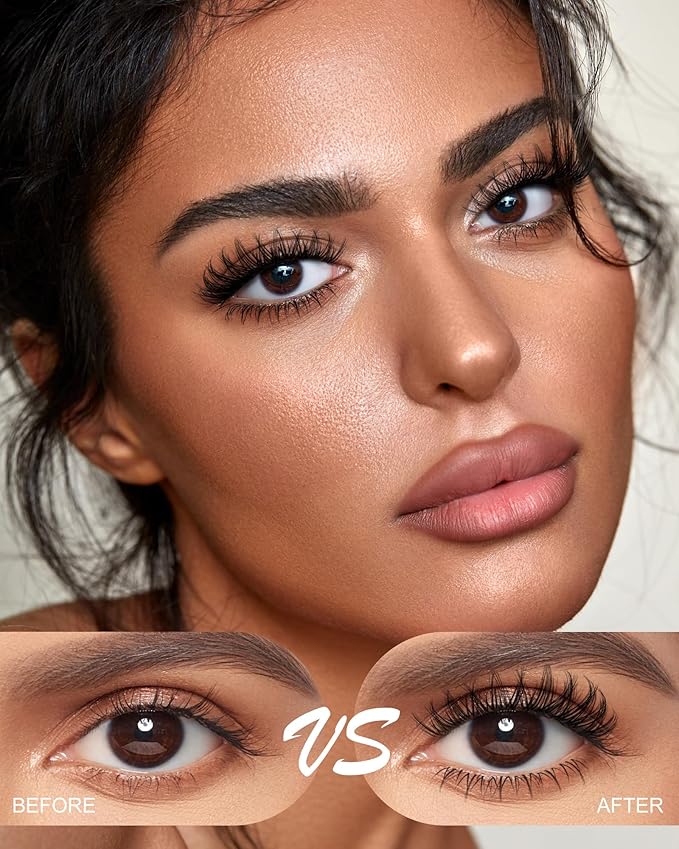 Venus Lash Clusters Kit Short 8-14mm Wispy Natural Cluster Lashes Kit D Curl Fake Lashes Eyelash Clusters Kit DIY Individual Eyelash Extension Kit with 0.03mm Ultra-Thin Invisible Wide Lash Band