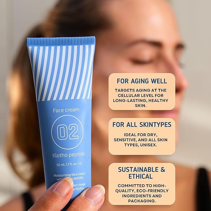Leverage x Evolution EiE Peptide Face Moisturizer – Hydrating Facial Cream with Hyaluronic Acid and Ceramides, Daily Skincare, Made in Sweden, 1 oz