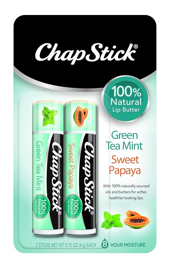 ChapStick 100% Natural Lip Butter Green Oz