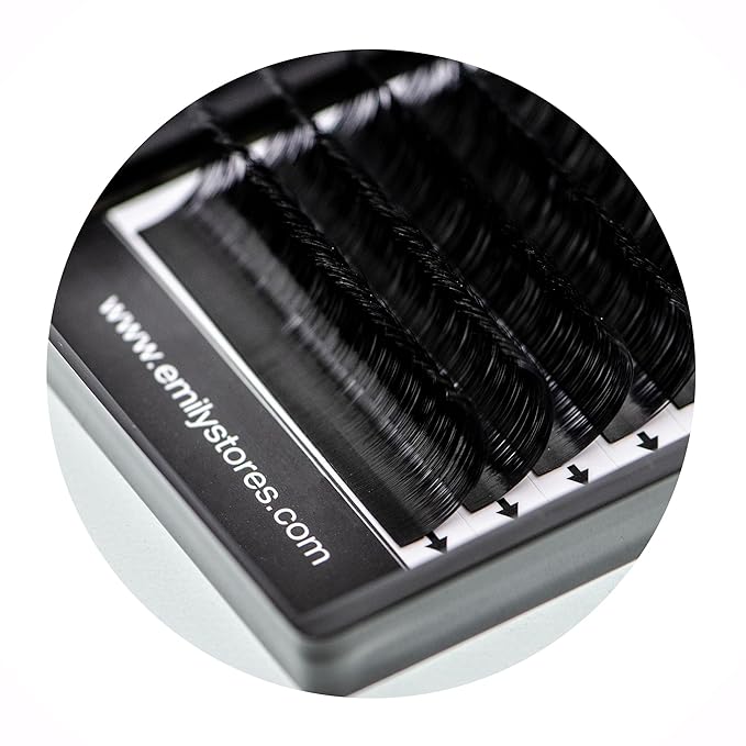 Eyelash Extensions 0.07mm Thickness C Curl Length 14mm Easy Fan Eye Lashes For Lash Extensions(0.07,C,14mm)