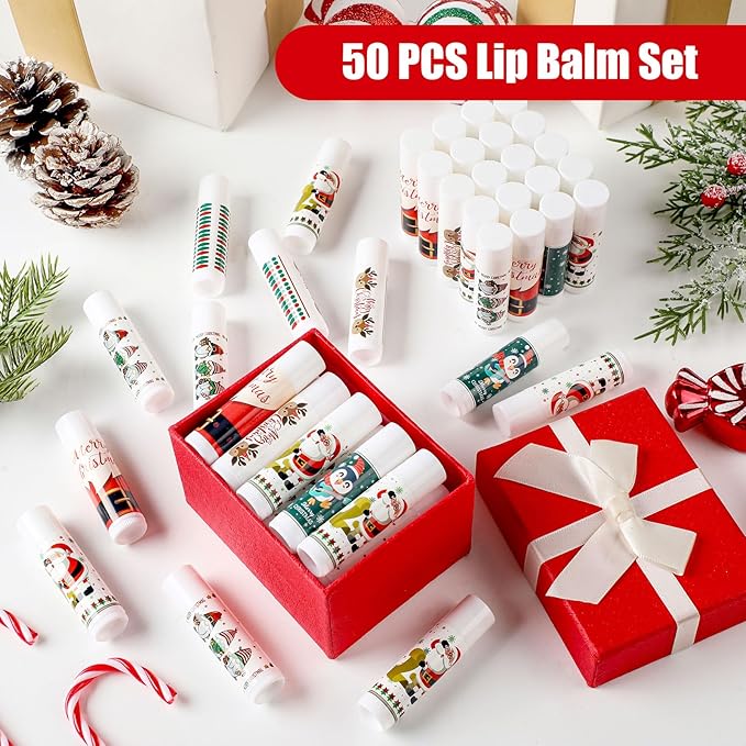 50 Pcs Pink Princess Lip Balm Styles)