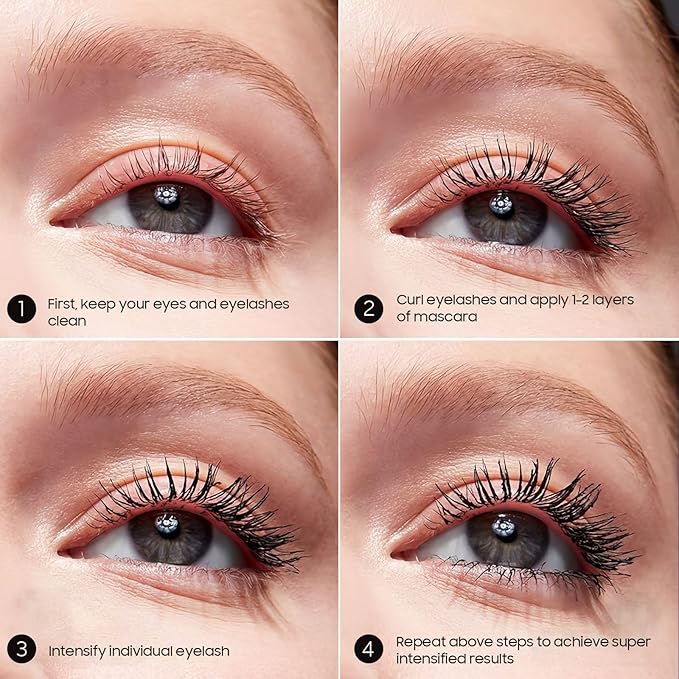 Waterproof Mascara Black, Mascara Volume and Length, Defining, Curling, Multiplying, Buildable Formula No Clumping Mascara for Older Women 60 Plus Eye Makeup, Valentines Day Gifts for Her