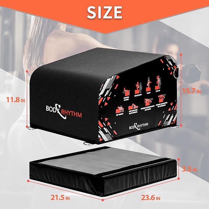 BODYRHYTHM Multi-Functional Total Body Workout Box for Hip Thrust