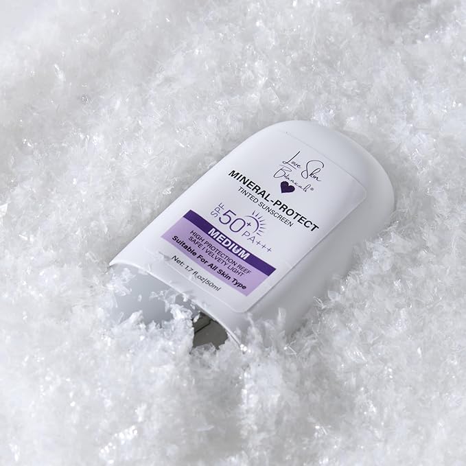 Love Skin Botanicals Mineral Protect Tinted Sunscreen SPF 50 PA+++ – Medium Tint | 100% Mineral, Reef-Safe, Chemical-Free, Unscented, Daily Face Sunscreen