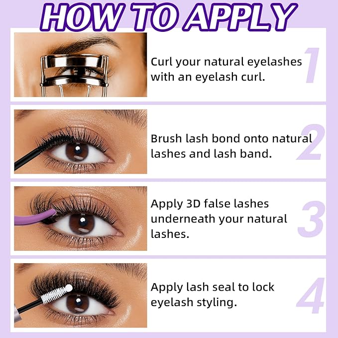 B&Q Fluffy Lash Clusters 100 200D Thick Lashes Eyelash Extensions Volume Lash Clusters 10-18mm Salon-style Dramatic Fluffy Lashes 280pcs Suitable for Beginners Makeup at Home(Lash-100+200D)