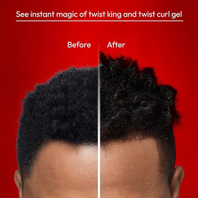 RED by Kiss X Bow Wow Styler and Twisting Gel with Durable Brush for Defined Waves, Curls, and Twists - Soft Hold for Nourished, Naturally Shiny Hair (Value Set)