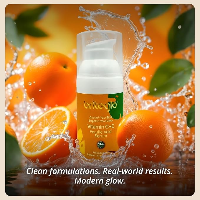 15% Vitamin C Serum for Face with 3-O-Ethyl Ascorbic Acid, Niacinamide & Ferulic Acid – Brightening, Dark Spot & Anti-Aging Facial Serum, Fragrance Free