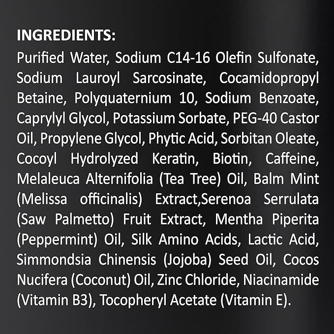 INFINA ESSENTIALS Biotin 2-in-1 Shampoo and Conditioner for Men & Women – Hair Thickening & Strengthening Shampoo with Saw Palmetto, Keratin, Caffeine & Vitamin E – Convenient Daily Use – 16 fl oz