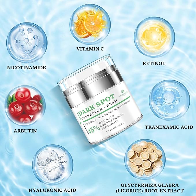 Dark Spot Remover for Face and Body: Dark Spot Corrector Cream, Melasma, Freckle, Sun Spot, Age Spot Remover with Niacinamide and Vitamin C - 1.7 Fl Oz