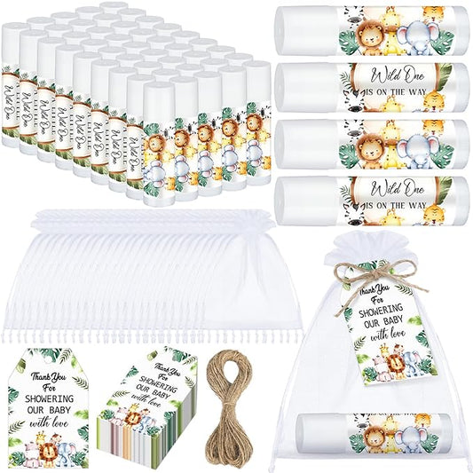 Dunzy 50 Pack Baby Shower Party Animal)