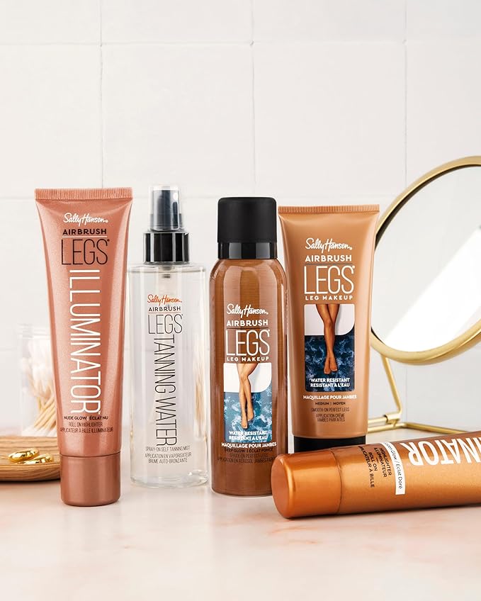 Sally Hansen Airbrush Legs®, Leg Makeup, Fairest Glow, Easy Application, Flawless Looking Legs, Water Resistant, Transfer Proof Lotion