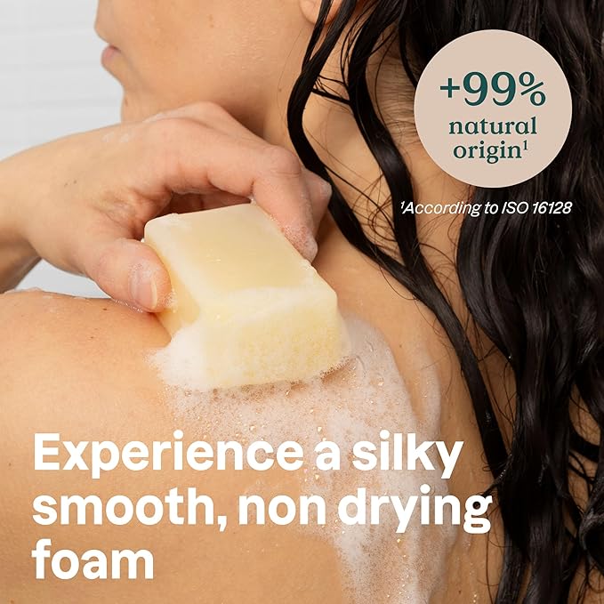 ATTITUDE Body Soap Bar, Natural Origin, Protects and Softens Dry Skin, Coconut & Olive Oils, For Men and Women, EWG verified & Vegan, Sandalwood, 4 Oz