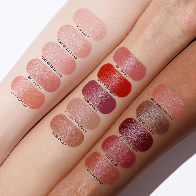 Oulac Color Rich Satin Lipstick - Red Brown Full Coverage Lip Color, Creamy Silky-Smooth, Moisturizing, Satin Matte Finish, Infused With Shea Butter, Vegan & Clean Beauty, 4g, SG14 Blair