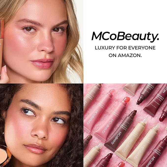 MCoBeauty - Peptide Lip Treatment - Fairy Floss - Sheer Pink Shade - High Gloss Peptide Lip Balm & Plumper with Shea Butter - Hydrating Conditioning Lip Glaze for Soft Smooth Lips - Cruelty Free