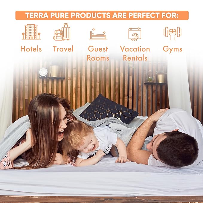 Terra Pure Wild Citrus Gallon Hand & Body Wash – Refill Jug for Hotels, Vacation Rentals, Guest Homes, Spas, Gyms | Bulk Liquid Soap Toiletries | No Color Added | For Sensitive Skin & Daily Use