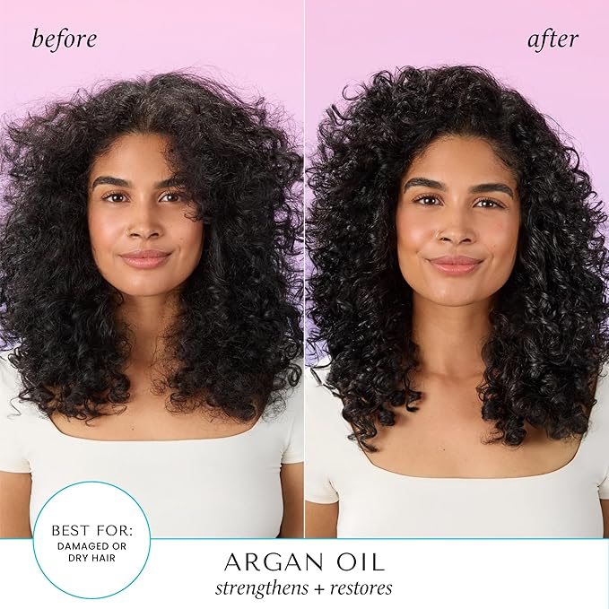 HASK Argan Oil 5-in-1 Leave-In Conditioner Duo (6oz-Qty 2) & Argan Oil Repairing Deep Conditioner Packette, Color Safe, Sulfate-Free, Paraben-Free, Gluten-Free, for All Hair Types