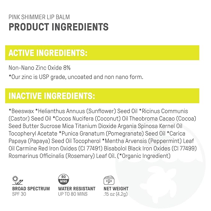 Raw Elements Organic Pink Lip Shimmer