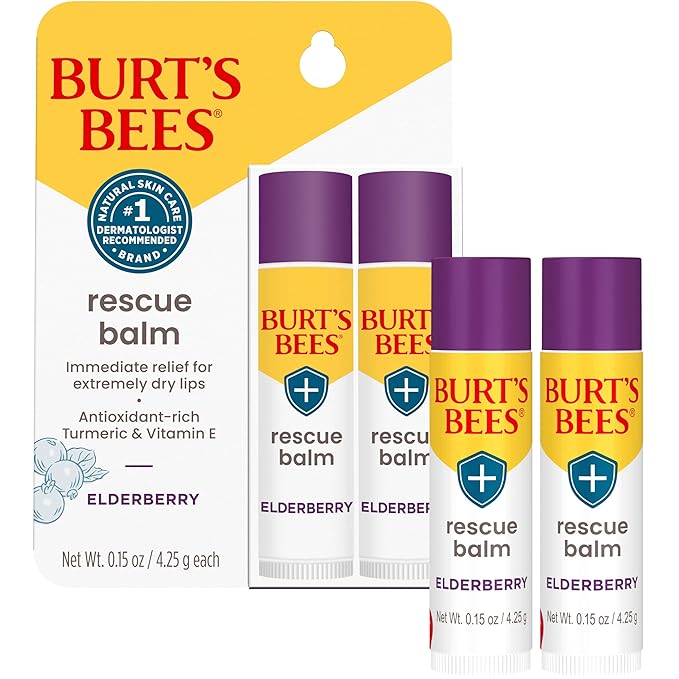 Burt's Bees Rescue Balm Elderberry Lip oz.
