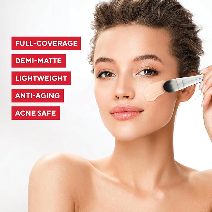 MIRABELLA - Invincible for All HD Liquid Foundation, Moisturizing Face Products for All Skin Types, Full-Coverage Lightweight Foundation Makeup, Moisturizing & Hydrating Beauty Care, Fair F70