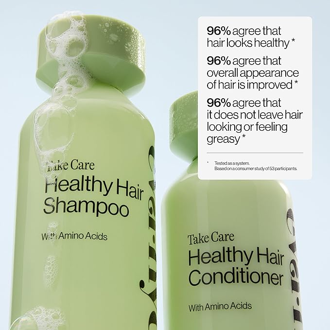 Eva NYC Gentle Daily Cleansing Shampoo and Conditioner Set - Weightless Healthy Hair with Amino Acids for Moisture + Shine - Removes Oil - Fine to Medium Hair - Lavender Scent - 10 fl oz (Pack of 2)