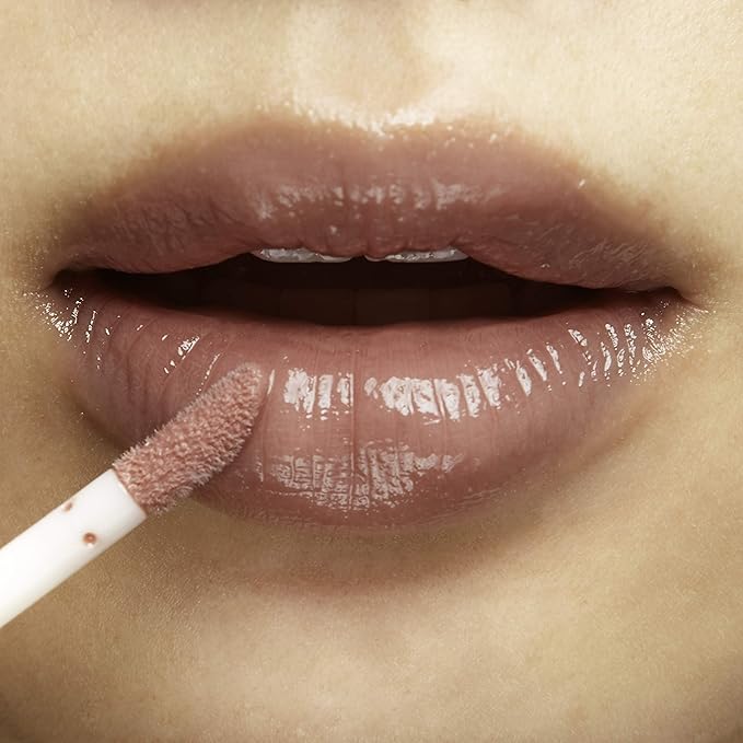 100% PURE Lip Gloss (Fruit Pigmented), Mauvely, High Shine, Moisturizing, Natural Lip Gloss, Sheer Finish, Tinted Lip Gloss w/Cocoa Butter, Vitamin E (Rosy Mauve Color) - 0.14 Fl Oz
