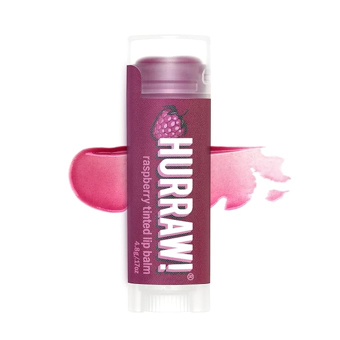 Hurraw! Raspberry Tinted Lip Balm: (Sheer