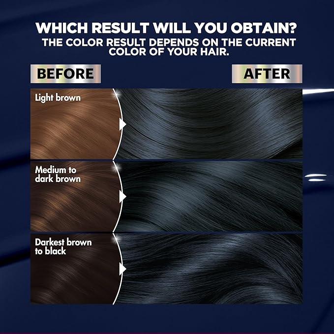 Garnier Hair Color Nutrisse Ultra Color Nourishing Creme, BL21 Blue Black (Blackberry Mojito) Permanent Hair Dye, 1 Count (Packaging May Vary)
