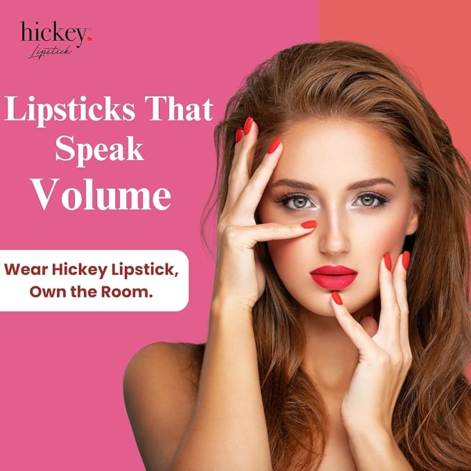 Hickey Lipstick The Vault Collection - 8 Piece Refillable Set - (Walk of Shame, Mile High, Big Trouble, Make Out, Haute Mess, Birthday Suit & More) - Hydrating Lipstick for Women - Vegan & Gluten-Free