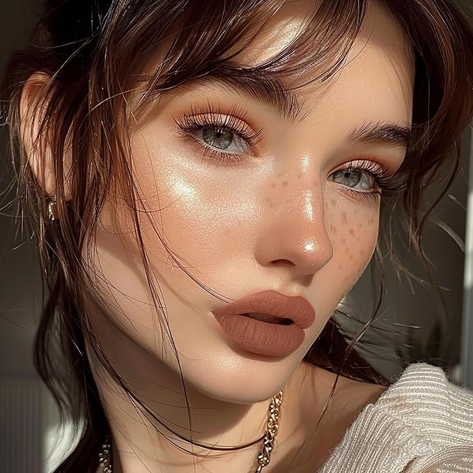 Depuplum Nude Lipstick Matte for Women Color Stay Long Lasting Lipstick Smudgeproof Liquid Lipsticks Cruelty Free Lip Color, DM10 Dusty Nude