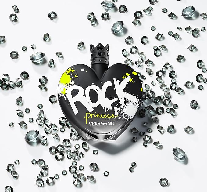 Vera Wang Rock Princess Eau de Toilette 1.7 fl oz (Pack of 1), Notes of Peach, Jasmine, and Vanilla, Women's Fragrance, Long Lasting, Everyday Fragrance, Travel Size