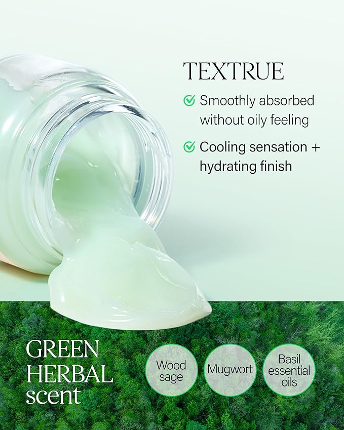 About Me SOOP Calming Aqua Cream – Korean 77.7% Jeju Cypress Water 100 Hour Moisture Cream for Sensitive Acne Skin – Daily Jelly Texture with Niacinamide – Korean Skin Care – 2.87oz, 85ml