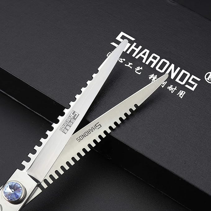 7" 7.5" 8"9" Professional Hairdressing Scissors Barber Salon Hair Cutting Dragon Shears (Large). (7 inch 2pc-A)