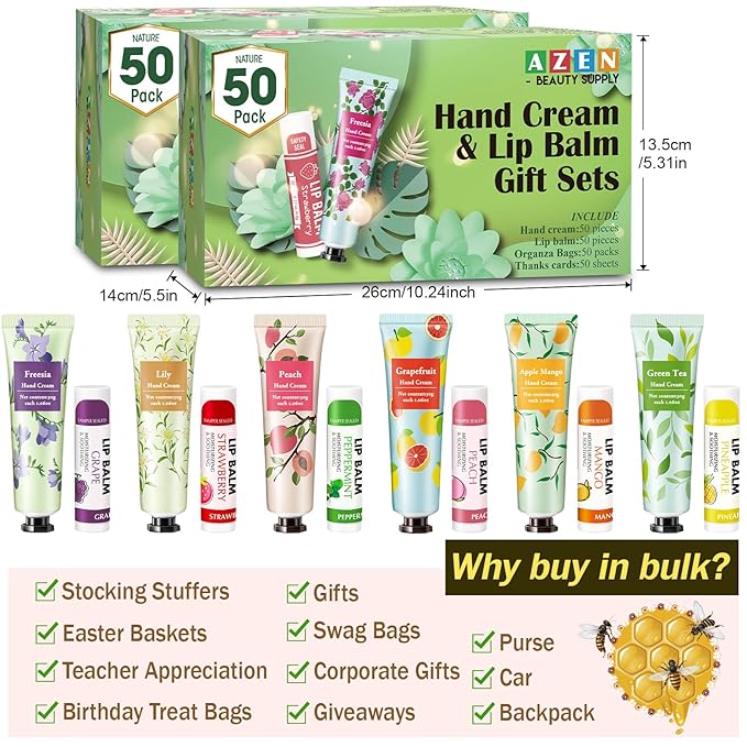 AZEN 100 Sets Hand Cream Bulk